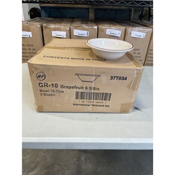 NEW CASE OF INTERNATIONAL TABLEWARE 6-5/8 BOWL, QTY 36