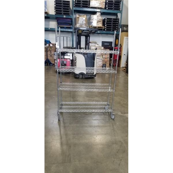 4FT BY 18IN METAL ROLLING RACK