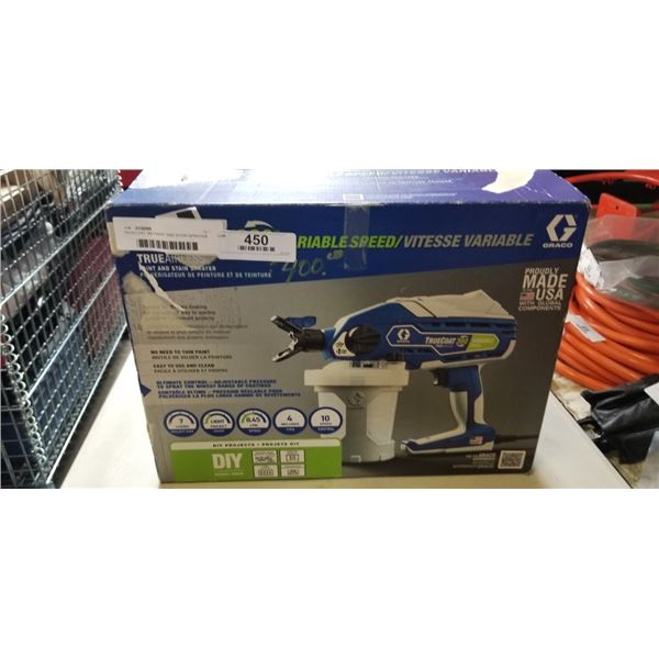 TRUECOAT 260 PAINT AND STAIN SPRAYER - WORKING