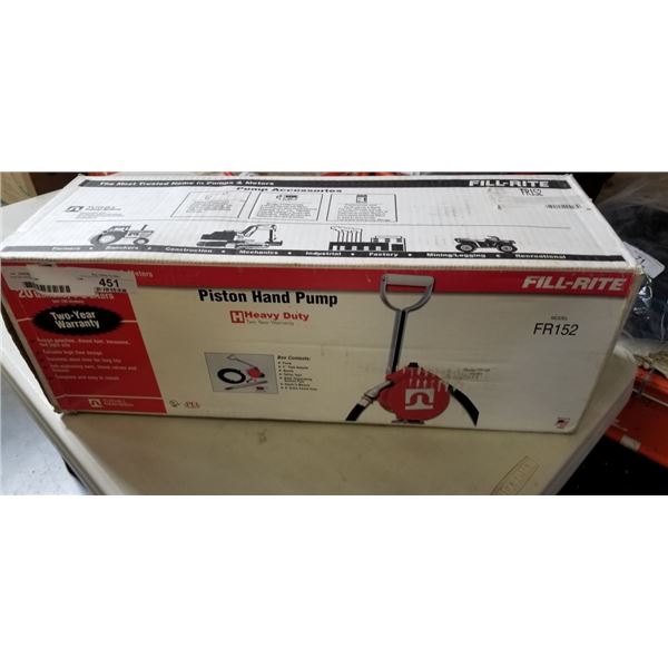 PISTON HAND PUMP