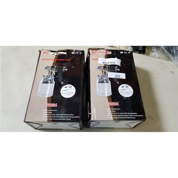 2 KC PNEUMATIC SIPHONE FEED SPRAY GUNS
