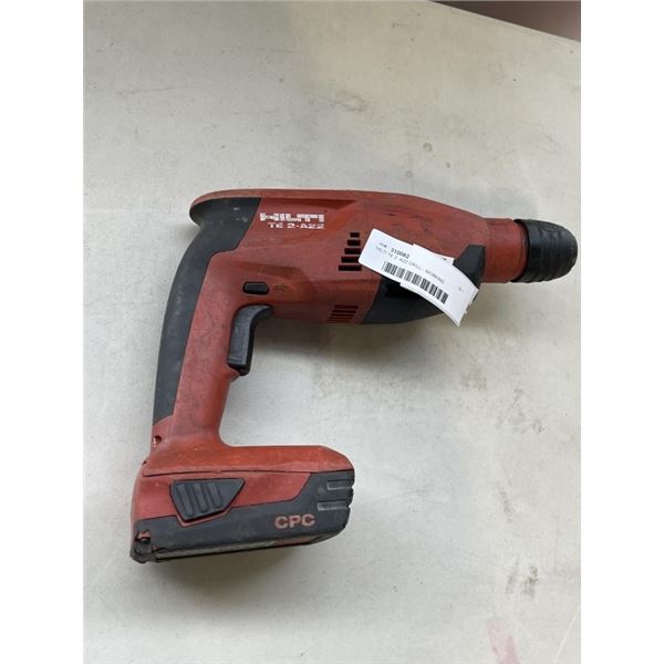 HILTI TE 2 -A22 DRILL - WORKING  W/ BATTERY