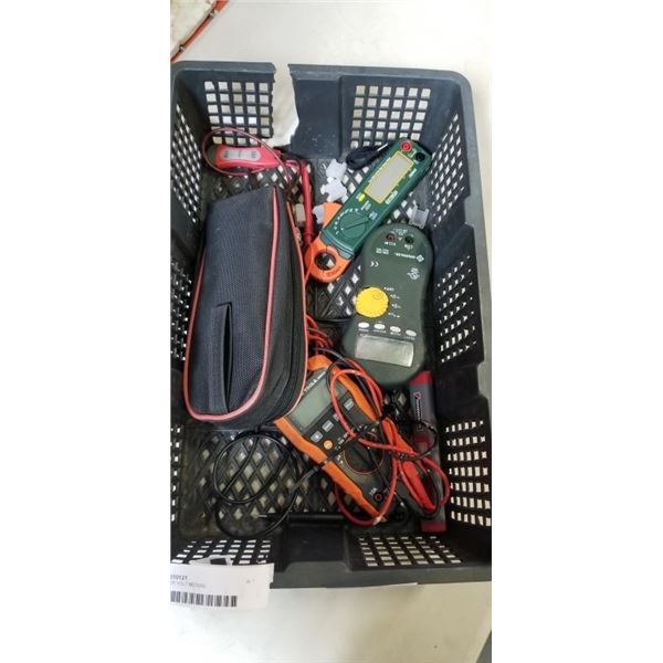 TRAY OF VOLT METERS