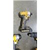 Image 3 : 3 20V DEWALT DRILLS - ALL WORKING W/ BATTERIES