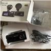 Image 1 : NEW 2 CHANNEL DASHCAM 1296P 170 DEGREE ANGLE RECORDING FRONT FACING AND IN CAR