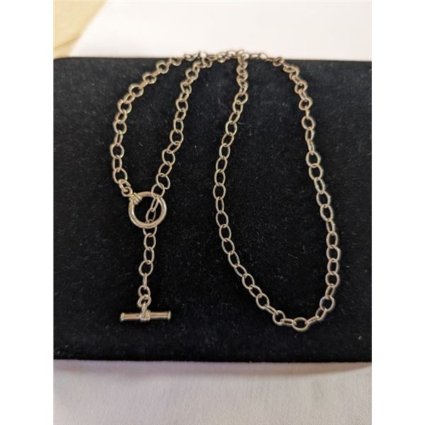 925 STERLING SILVER LINKS CHOKER NECKLACE