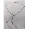 Image 1 : LIQUID SILVER W/ BEADS CHOKER NECKLACE