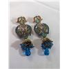 Image 2 : PAIR OF SOUTH EAST ASIAN GOLD TONE EARRINGS