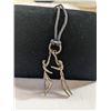 Image 1 : SILVER TONE PENDANT W/ BLACK CORD NECKLACE