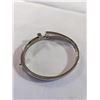 Image 2 : SILVER TONE HINGED BRACELET MARKED BUTLER