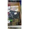 Image 4 : TRAY OF NEW ART SUPPLIES, CANDLES, WALL DECALS, ETC