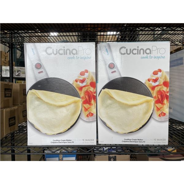 2 CUCINA PRO CREPE MAKERS