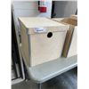 Image 5 : 2 WOODEN STORAGE BOXES AND 2 PLASTIC GARBAGE BINS