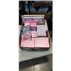 Image 1 : TRAY OF ASSORTED BEAUTY ITEMS INCUDING MOISTURIZING  MASK, STICKY BRA ,BOOB TAPE AND LASH KIT ETC