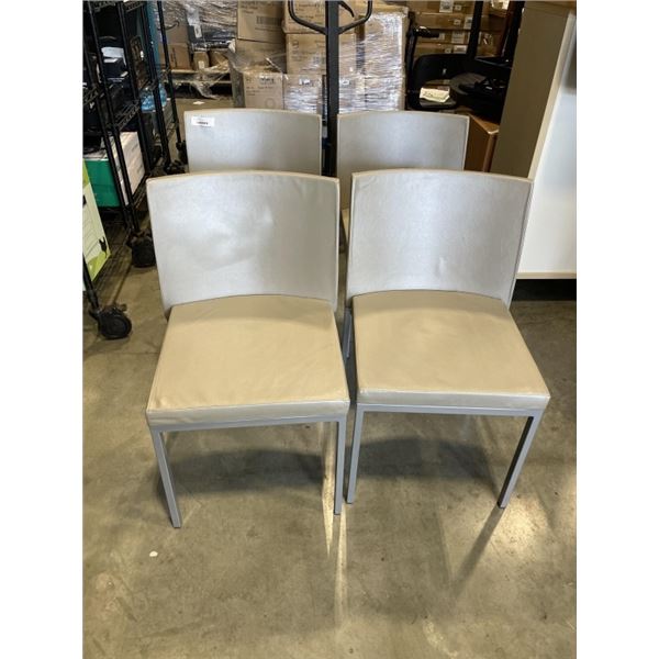 4 STYLEX LEATHER CHAIRS