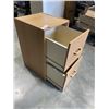 Image 2 : WOODEN 2 DRAWER FILING CABINET