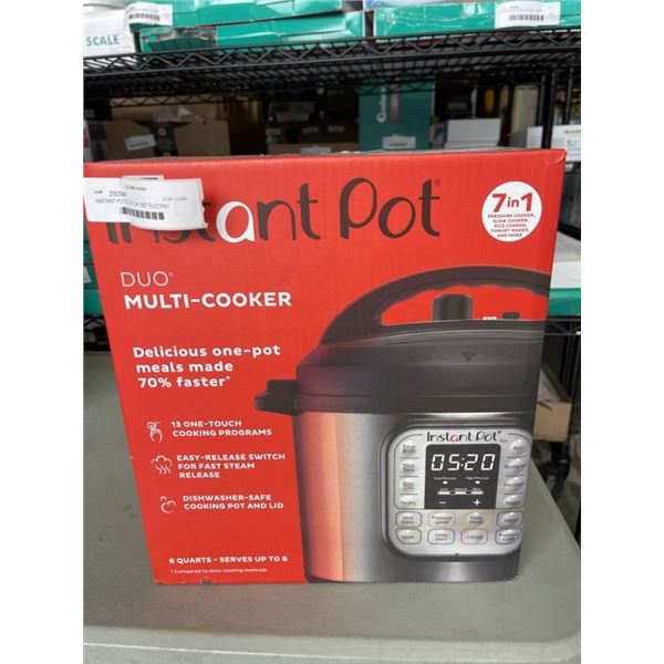 INSTANT POT DUO V5 7-IN-1 6QT ELECTRIC PRESSURE COOKER - TESTED WORKING, RETAIL $159