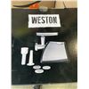 Image 4 : WESTON 8 MEAT GRINDER AND SAUSAGE STUFFER - TESTED WORKING
