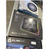Image 3 : TYRE MODEL CLOCK AND 2 KLIM LAPTOP COOLING PAD