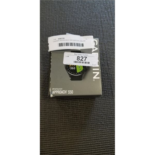GARMIN APPROACH S50 WATCH, ONLINE RETURN