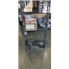 Image 2 : 3 TIER METAL DISPLAY WITH GLASS SHELVES