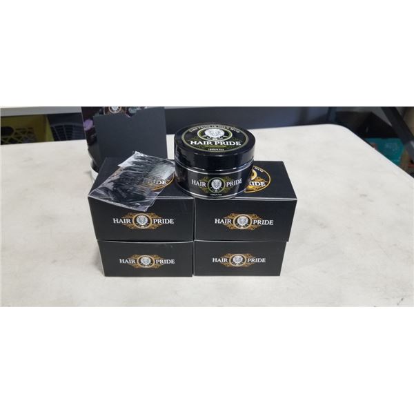 5 BOXES HAIR PRIDE MENS HAIR GEL. 6.5 OUNCE PER BOX