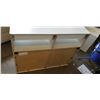 Image 3 : WHITE AND WOOD LOOK SERVING CABINET