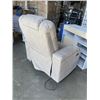 Image 4 : GREY/BEIGE  FABRIC ELECTRIC RECLINER W/ 2 CUPHOLDERS