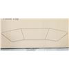 Image 2 : NEW VIVO BLACK 71 X 24 WING SHAPED TABLE TOP