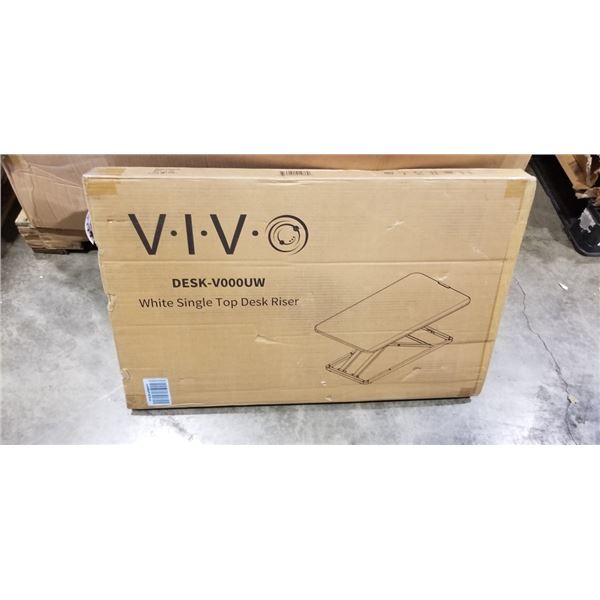 VIVO WHITE SINGLE TOP DESK RISER