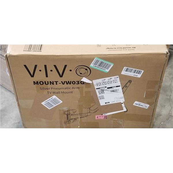 VIVO SILVER PNEUMATIC ARM TV WALL MOUNT