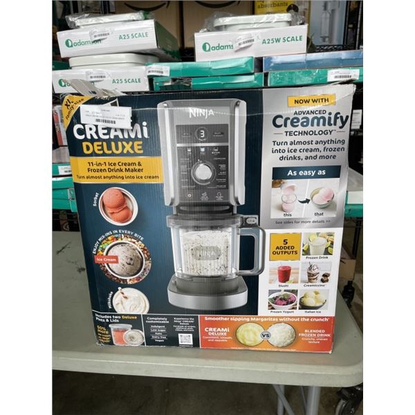 NINJA CREAMI DELUXE 11-IN-1 ICE CREAM MAKER - TESTED WORKING, RETAIL $299