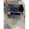 Image 3 : BLACK 2 DOOR AND 1 DRAWER DROP FILE CUPBOARD
