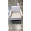 Image 1 : MODERN BEIGE FABRIC ARMCHAIR