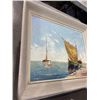 Image 2 : W.M. PRTREY ORCA  PASTEL, AND R. HAYES SHIP OIL PINAINTG, BOHT FRAMED