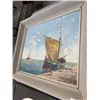 Image 3 : W.M. PRTREY ORCA  PASTEL, AND R. HAYES SHIP OIL PINAINTG, BOHT FRAMED
