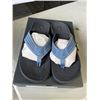 Image 1 : NEW OLUKAI ULELE SIZE 12 MENS SANDLES. BLUE FOG/ LAVA ROCK COLOR