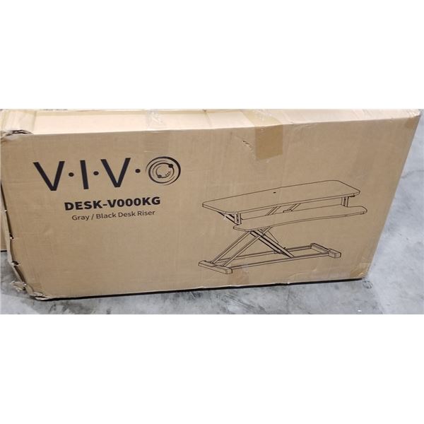 VIVO GRAY / BLACK DESK RISER
