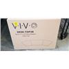 Image 1 : NEW VIVO BLACK 71 X 24 WING SHAPED TABLE TOP