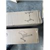 Image 3 : VIVO BLACK FREESTANDING KEYBOARD TRAY CART AND VIVO BLACK RETORFIT FOOTREST