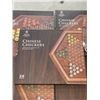 Image 2 : 5 NEW CHINESE CHECKERS WOODEN BOARD SETS WITH GLASS PEDAL MARBLES