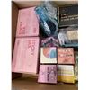 Image 3 : TRAY OF ASSORTED BEAUTY ITEMS INCUDING MOISTURIZING  MASK, STICKY BRA ,BOOB TAPE AND LASH KIT ETC
