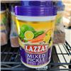 Image 3 : 21 CONTAINERS OF LAZZAT MIXED PICKLE POWDER AND BOX OF FALOODA VERMICELLI NOODLES