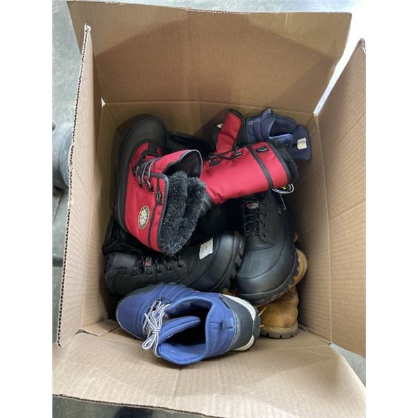 LARGE BOX OF MENS BOOTS