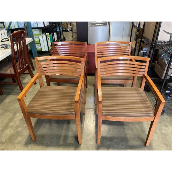 SET OF 4 NEW KNOLL STUDIO RICCHIO DINING CHAIRS. RETAIL $2400, JOSEPH AND LINDA RICCHIO
