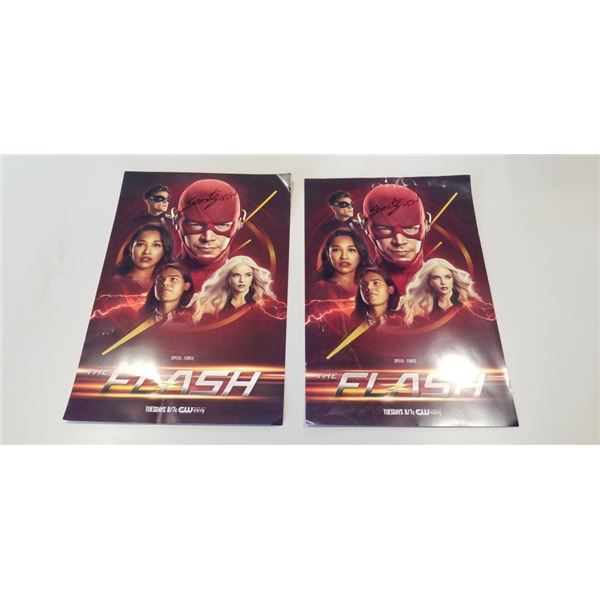 THE FLASH PROMOTIONAL POSTER SIGNED
