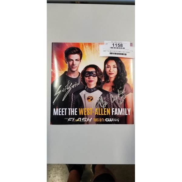 MEET THE WEST-ALLEN FAMILY CAST SIGNED MINI-POSTER