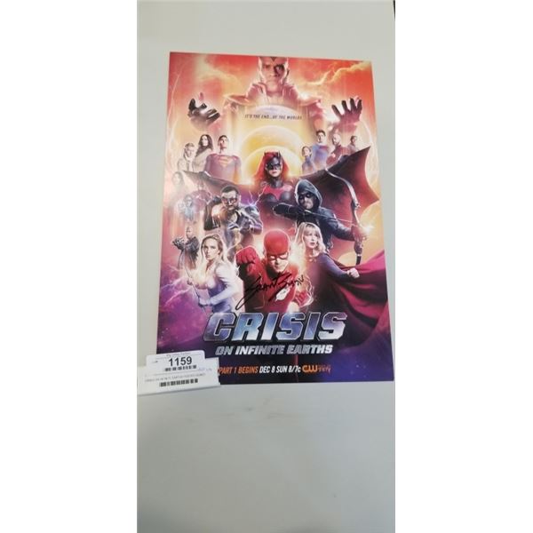 CRISIS ON INFINITE EARTHS POSTER SIGNED