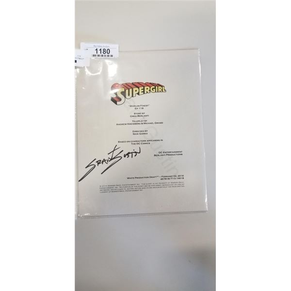 THE FLASH SCRIPT SIGNED "THE MAN WHO SAVED CENTRAL CITY"