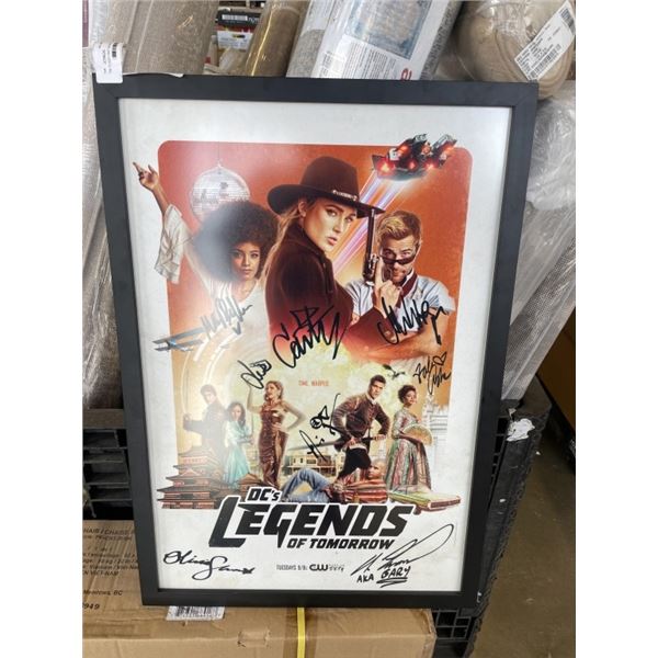 THE FLASH CAST SIGNED POSTER